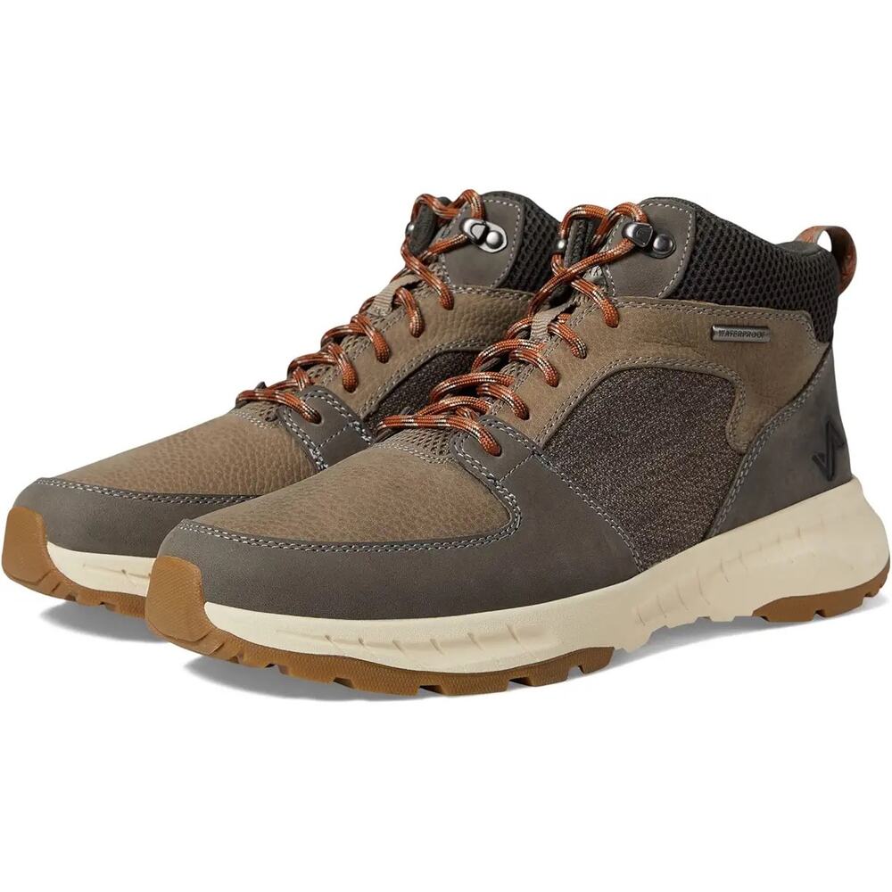 Forsake Mens Wild Sky Mid Sneakers Boots US 9 Gray Gold Waterproof Leather NIB